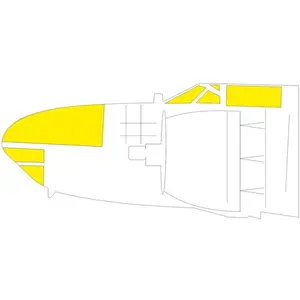 Accessoire Eduard A-26C Invader TFace masque de verrière 1/32 pour kit HOBBY BOSS 1/32EduaJX272  - Masques de verrières maquettes avions Vendu paramazon