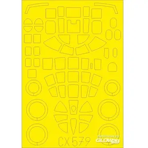 Accessoire Eduard B-25B pour Airfix 1/727306579  - Masques de verrières maquettes avions 