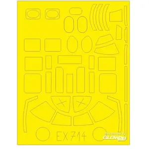 Accessoire Eduard B-25D pour Revell  1/48 7309714  - Masques de verrières maquettes avions Vendu paramazon