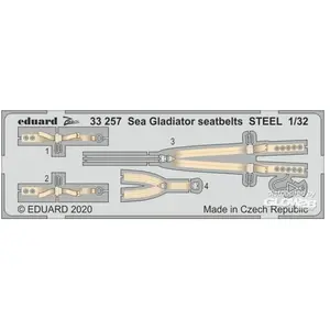Sea Gladiator Seatbelts Steel For Icm - 1:32e - Eduard Accessories