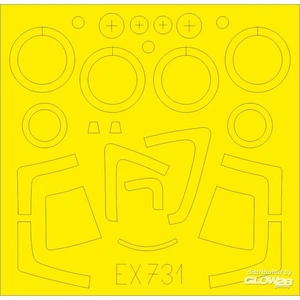 Accessoire Eduard Su-27S pour Kitty Hawk  1/48 EduaEX731  - Masques de verrières maquettes avions Vendu paramazon