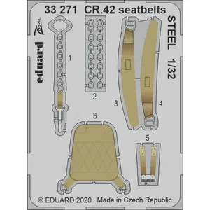 Comparateur de prix : Cr.42 Seatbelts Steel For Icm - 1:32e - Eduard Accessories