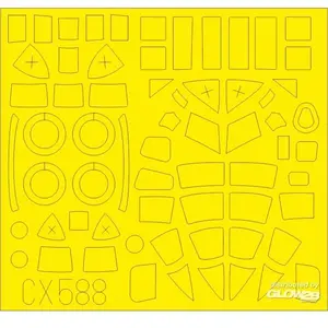 Accessoire Eduard Beaufort Mk.I pour Airfix 1/727306588  - Masques de verrières maquettes avions 