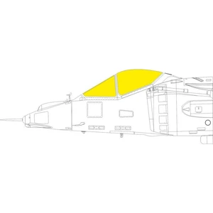 Accessoire Eduard AV-8A TFace masque de verrière 1/48 pour kit KINETIC  1/48 EduaEX766  - Masques de verrières maquettes avions Vendu paramazon
