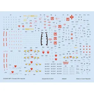 Eduard Décal Tornado GR.4 stencils 1/32 pour kit ITALERI / REVELL 1/32EduaD32009  - Décalcomanies pour avions militaires Vendu paramazon