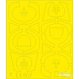Accessoire Eduard Mirage 2000D TFace pour KINETIC  1/48 EduaEX807  - Masques de verrières maquettes avions Vendu paramazon