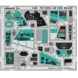 Eduard Mi-24P 1/48 pour ZVEZDA  1/48 EduaFE1205  - Pièces photodécoupées - usage général Vendu paramazon
