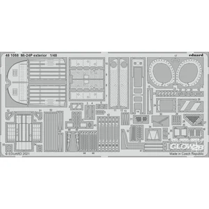 Eduard Mi-24P extérieur 1/48 pour ZVEZDA  1/48 Edua481058  - Pièces photodécoupées - usage général Vendu paramazon