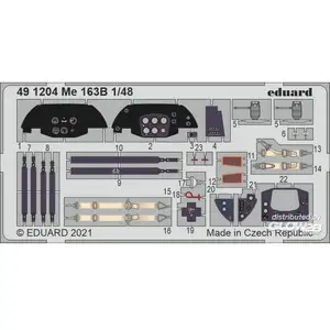 Eduard Me 163B 1/48 pour MODÈLES GASPATCH  1/48 3941204  - Pièces photodécoupées - usage général Vendu paramazon
