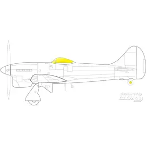 Accessoire Tempest Mk.II TFace 1/48 pour EDUARD/SPECIAL HOBBY  1/48 EduaEX796  - Masques de verrières maquettes avions Vendu paramazon
