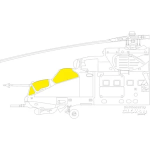 Accessoire Eduard Mi-24P 1/48 pour ZVEZDA  1/48 7309798  - Masques de verrières maquettes avions Vendu paramazon