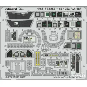 Eduard F/A-18F pour MENG  1/48 EduaFE1253  - Pièces photodécoupées - usage général Vendu paramazon