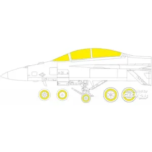 Accessoire Eduard F/A-18F TFace pour MENG  1/48 EduaEX841  - Masques de verrières maquettes avions Vendu paramazon