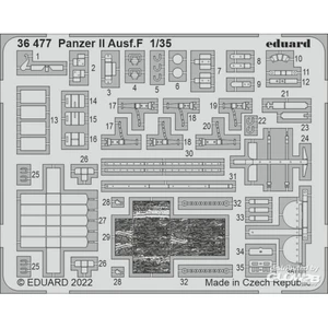 Eduard Panzer II Ausf.F pour ACADEMY  1/35 Edua36477  - Pièces photodécoupées - usage général Vendu paramazon