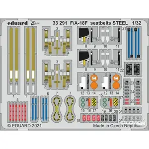 Eduard Ceintures de sécurité F/A-18F ACIER, pour REVELL 1/323933291  - Pièces photodécoupées - usage général Vendu paramazon