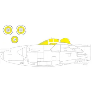 Accessoire Eduard P-38M, pour HOBBY 2000 / DRAGON 1/72EduaCX611  - Masques de verrières maquettes avions Vendu paramazon