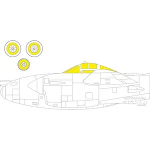 Accessoire Eduard P-38J, pour HOBBY 2000 / DRAGON 1/727306612  - Masques de verrières maquettes avions Vendu paramazon