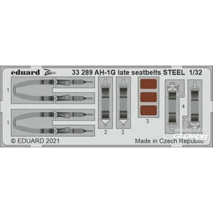Eduard Ceintures de sécurité tardives AH-1G ACIER pour ICM 1/323933289  - Pièces photodécoupées - usage général Vendu paramazon