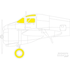 Accessoire Eduard AT-9 Jeep pour DORA WINGS  1/48 EduaEX815  - Masques de verrières maquettes avions Vendu paramazon
