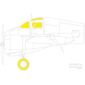 Accessoire Eduard AT-9 Jeep TFace pour DORA WINGS  1/48 EduaEX816  - Masques de verrières maquettes avions Vendu paramazon