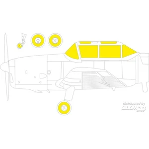 Accessoire Eduard Chipmunk T.10 TFace pour AIRFIX  1/48 EduaEX810  - Masques de verrières maquettes avions 