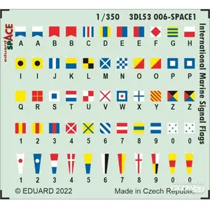Décalcomanie Eduard Drapeaux de signalisation maritime internationale ESPACE pour  1/350 Edua3DL53006  - Décalcomanies pour bateaux Vendu paramazon