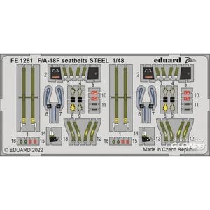 Eduard F/A-18F ceintures de sécurité ACIER pour HOBBY BOSS  1/48 EduaFE1261  - Pièces photodécoupées - usage général Vendu paramazon