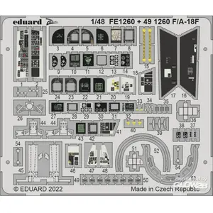 Eduard F/A-18F pour HOBBY BOSS  1/48 EduaFE1260  - Pièces photodécoupées - usage général Vendu paramazon