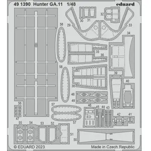 Accessoire Eduard Hawker Hunter GA.11 1/48 (designed to be used with Airfix kits) [FGA.9/FR.10/GA.11] EduaFE1390  - Kit de superdétail pour avions Vendu paramazon