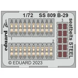 Accessoire Eduard Boeing B-29 Superfortress seatbelts STEEL 1/72 EDSS809  - Kit de superdétail pour avions Vendu paramazon