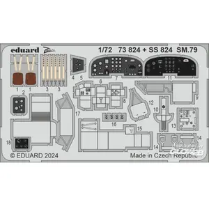 Accessoire Eduard SM.79 ITALERI 1/727550824  - Kit de superdétail pour avions 