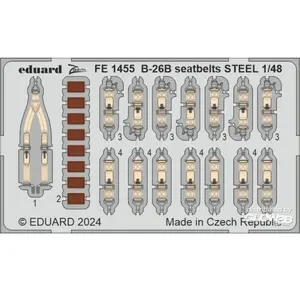 Accessoire Eduard B-26B Marauder seatbelts STEEL ICM  1/48 7241455  - Kit de superdétail pour avions Vendu paramazon