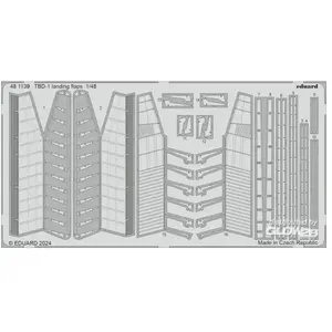 Eduard TBD-1 landing flaps HOBBY BOSS  1/48 3942139  - Pièces photodécoupées - usage général 