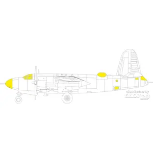 Accessoire Eduard B-26B Marauder ICM  1/48 7371944  - Masques de verrières maquettes avions 