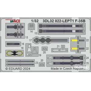 Eduard Décal F-35A stencils 1/32 1/32EduaD32022  - Décalcomanies pour avions civils Vendu paramazon