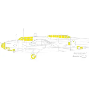 Accessoire Eduard Ki-21-I TFace 1/48 ICM  1/48 EduaEX1005  - Masques de verrières maquettes avions 
