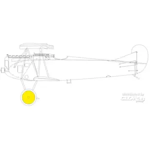 Accessoire Fokker D.VIIF 1/48 EDUARD  1/48 EduaEX1008  - Masques de verrières maquettes avions Vendu paramazon