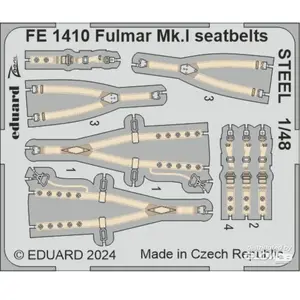 Accessoire Eduard Fulmar Mk.I seatbelts STEEL 1/48  1/48 EduaFE1410  - Kit de superdétail pour avions Vendu paramazon