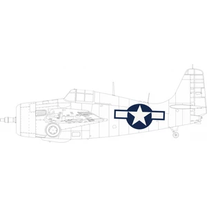 Accessoire Grumman FM-2 US national insignia 1/48 (designed to be used with Eduard Models kits  1/48 EduaEX971  - Masques de verrières maquettes avion