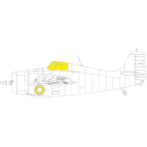 Accessoire Grumman FM-2 Wildcat TFace 1/48 (designed to be used with Eduard kits) EduaEX965  - Masques de verrières maquettes avions Vendu paramazon