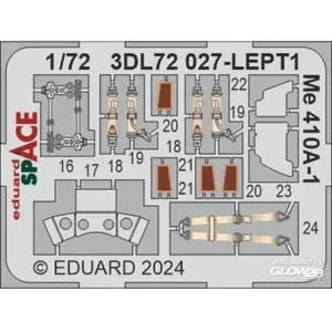Eduard Décal Me 410A-1 ESPACE 1/72 AIRFIX 1/72Edua3DL72027  - Décalcomanies pour avions civils Vendu paramazon