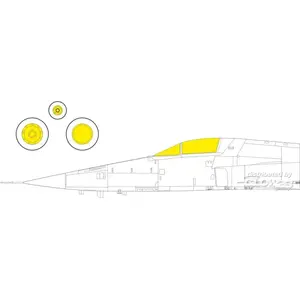 Accessoire F-5E TFace 1/48 AFV CLUB / EDUARD  1/48 EduaEX1019  - Masques de verrières maquettes avions Vendu paramazon
