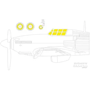 Accessoire Eduard Hurricane Mk.IIb 1/48 ARMA HOBBY  1/48 EduaEX1014  - Masques de verrières maquettes avions Vendu paramazon