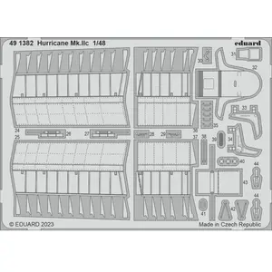 Accessoire Eduard Hawker Hurricane Mk.IIc 1/48 (designed to be used with Arma Hobby kits) EduaFE1382 - Kit de superdétail pour avions Vendu paramazon