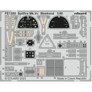 Accessoire Supermarine Spitfire Mk.Vc Weekend 1/48 (designed to be used with Eduard Models kits  1/48 EduaFE1380  - Kit de superdétail pour avions Vendu paramazon