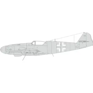 Accessoire Messerschmitt Bf-109K national insignia 1/48 (designed to be used with Eduard kits) EduaEX985  - Masques de verrières maquettes avions Vendu paramazon