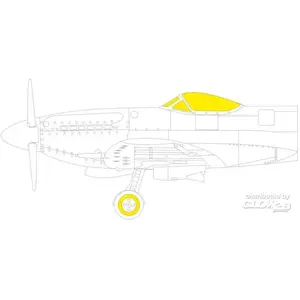 Accessoire Eduard Seafire F.XVII 1/48  1/48 EduaEX991  - Masques de verrières maquettes avions 