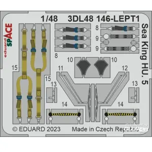Accessoire Eduard Sea King HU.5 SPACE 1/48 AIRFIX  1/48 Edua3DL48146  - Kit de superdétail pour avions Vendu paramazon