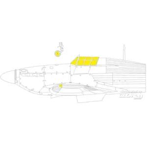 Accessoire Eduard Hurricane Mk.IIc TFace 1/48  1/48 EduaEX1000  - Masques de verrières maquettes avions Vendu paramazon
