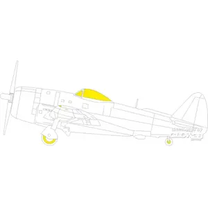 Accessoire Eduard P-47D-30 1/48 MINIART  1/48 EduaEX1025  - Masques de verrières maquettes avions 